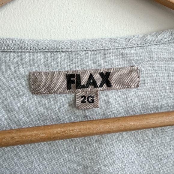 FLAX • Linen Button-Front Top - Picture 7 of 10